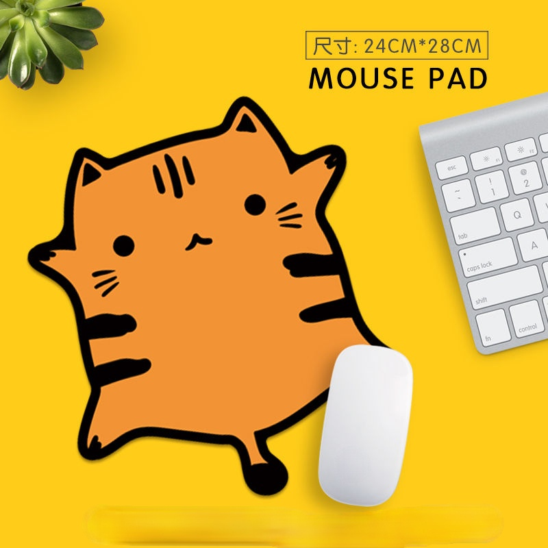 Rechargeable Touch Magic Wireless Bluetooth 5.0 Mouse Travel Ultra-Thin Portable Mice Compatible with PC,MAC,Laptop: Little Orange Cat