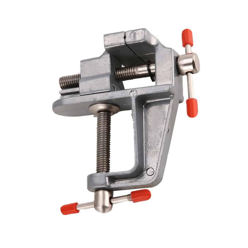 aluminio pequeño pasatiempo de joyeros sargento en la mesa Banco tornillo Mini herramienta Vice multi-Funcational Craft molde herramienta de reparación fija