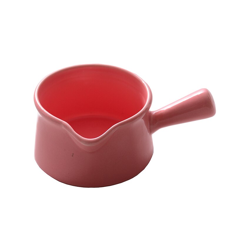 Mini Pot Keramische Melkkan Met Handvat Kleine Melk Cup Soepkom Bakken Kom Voedsel Sap Emmer