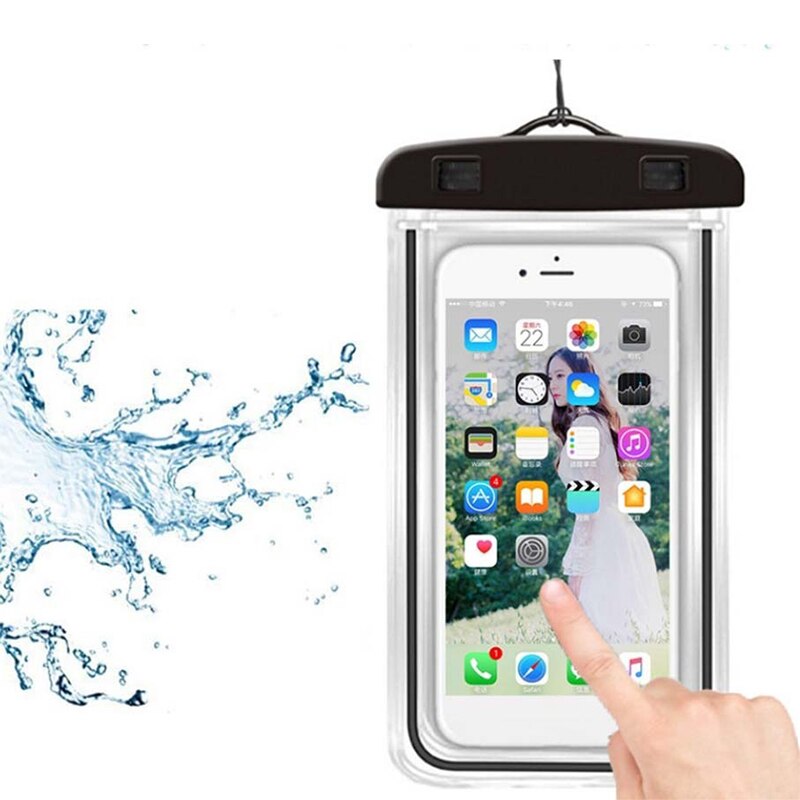 6 zoll Klar Treiben praktisch trocken Beutel PVC Wasserdichte praktisch Tasche für Schwimmen Tauchen Telefon Tasche