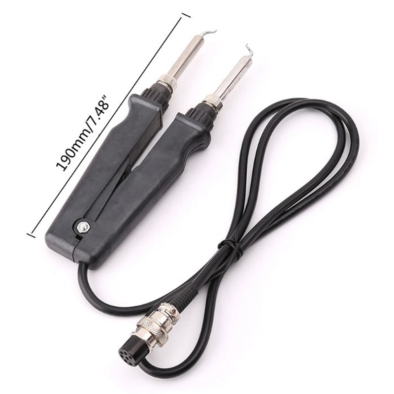 -902 Esd Smd Double Soldering Iron Tweezer Handle Clip Heating Plier Soldering Station Accessories -Kb