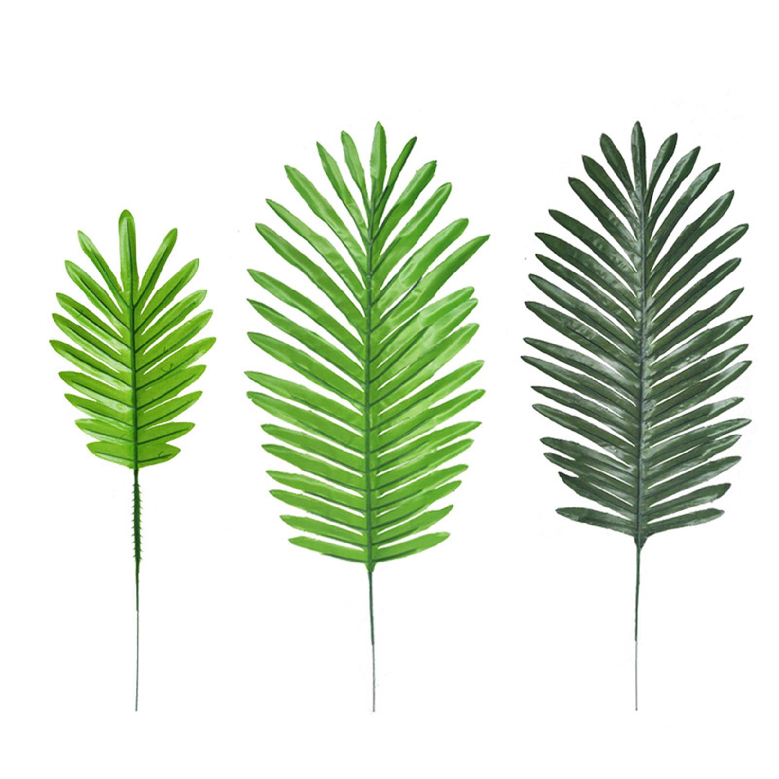 10 Stks/set Kunstmatige Gouden Kokosnoot Palm Leaf Plant Party Fotografie Decoratieve Decor Nep Planten Voor Thuis Bruiloft Decor