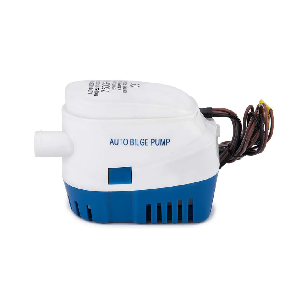 Boat Automatic Submersible Bilge Pump 12V 24V Volt DC Electric Marine Water Pump Small Auto 6500GPH 750GPH 1100GPH With Switch