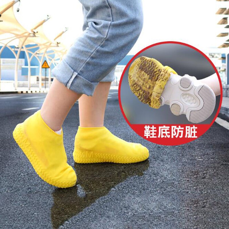 1 Paar Herbruikbare Latex Waterdichte Regen Schoenen Covers Anti-Slip Rubber Rain Boot Overschoenen S/M/L schoenen Accessoires Schoenen Cover