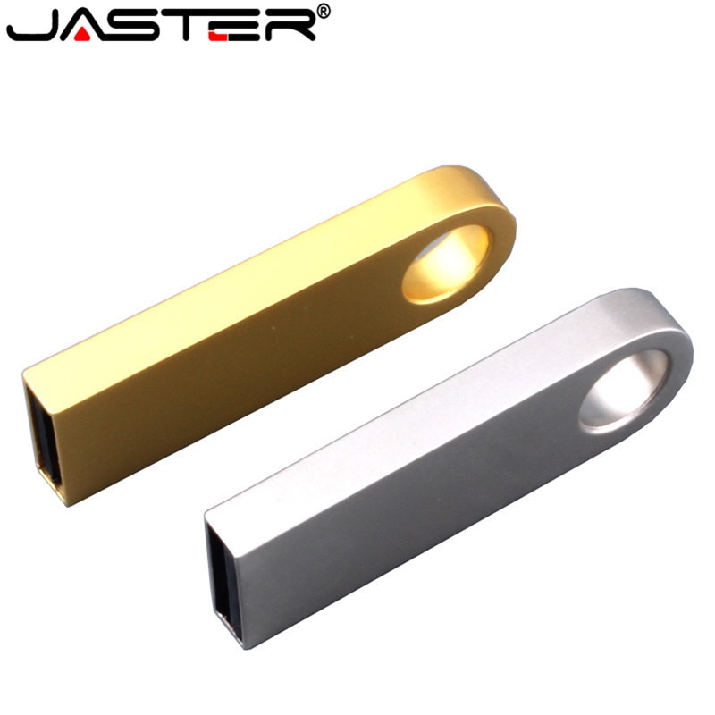 JASTER impermeabile mini USB flash drive oro argento metallo pen driver 64GB 8GB 16GB 32GB 128GB di memoria del bastone pendrive flash card