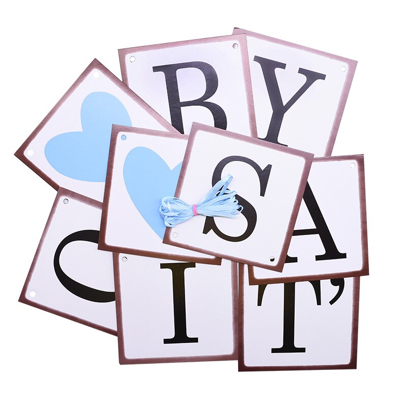 C'est un garçon ou une fille bannière rose bleu papier lettre guirlande pour bébé douche décoration sexe révéler fête fournitures banderoles bannières