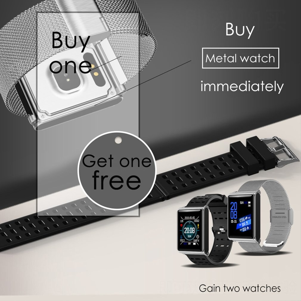 N98 Smart Armband Bluetooth IP67 Waterdicht Polsbandje Hartslagmeter Bloeddruk Smart Horloges Voor Mannen Vrouwen