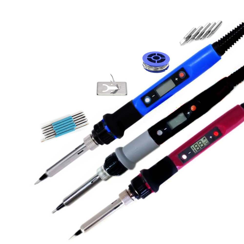 Digital Display Electric Soldering Iron Repair Station 220V 110V 60W 80W Temperature Adjustable Welding Soldering Tips Tools