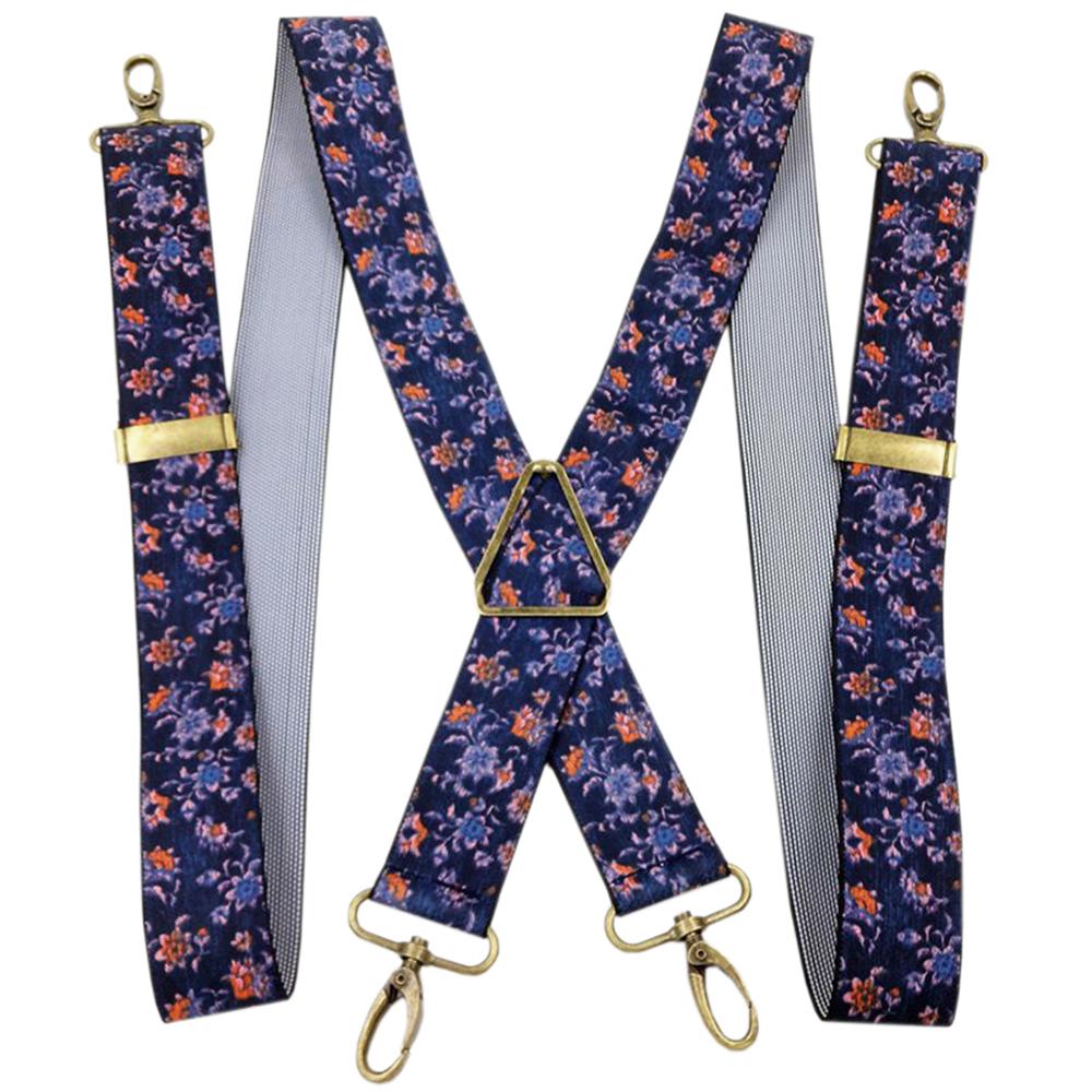 MENDENG Men's Elastic X-Back Suspenders Metal Swivel Hook Clip Shoulder High Elastic Suspenders Husband Father