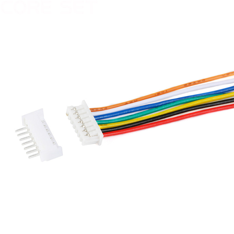 10 Sets Male &amp; Female PCB Connector 1.25 JST 2/3/4/5/6/7/8/9/10 Pin Single Head Plug With 100mm Electronic Wire Connectors