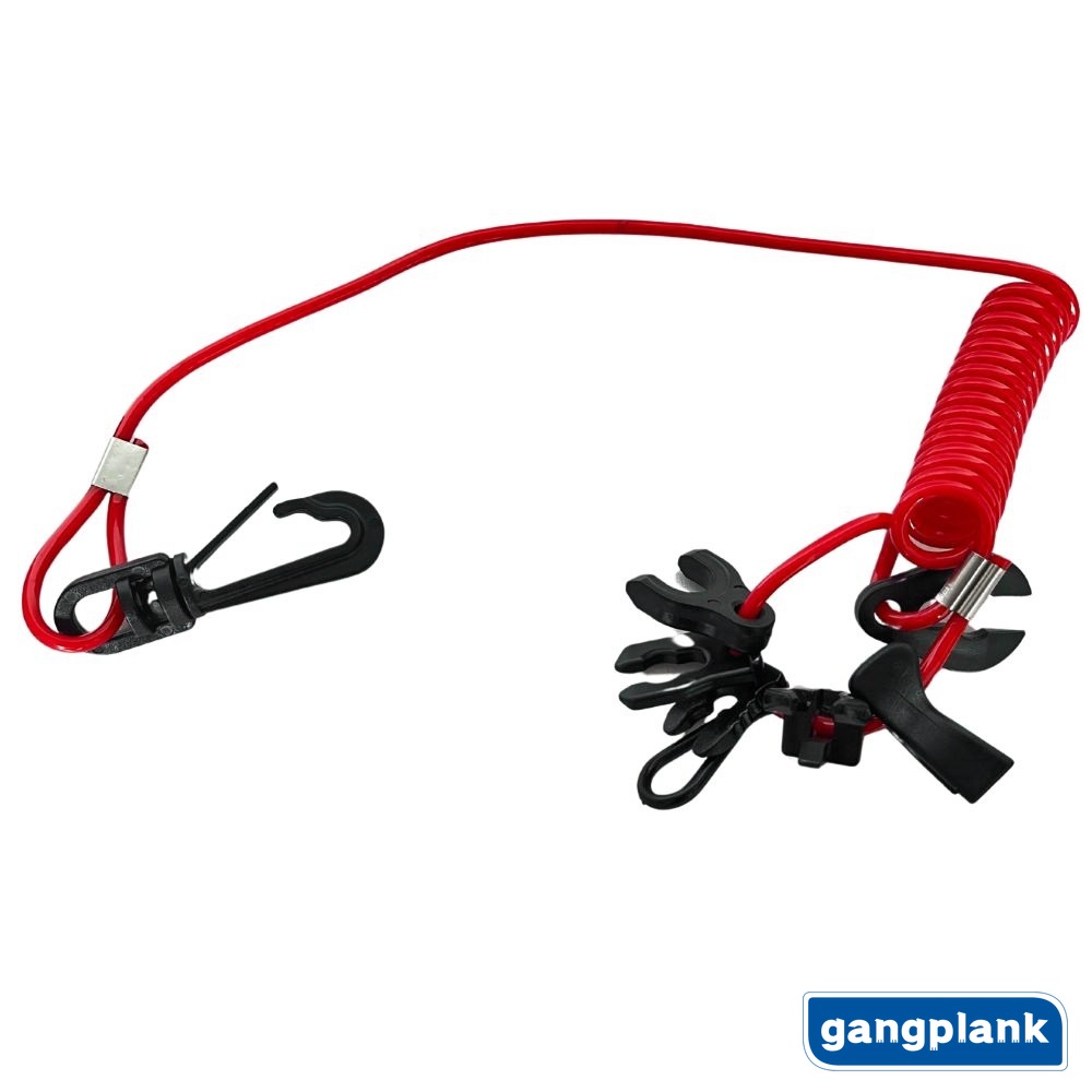 Universal Outboard Emergency Stop Safety Rope 7 Key Head Red Flameout Rope