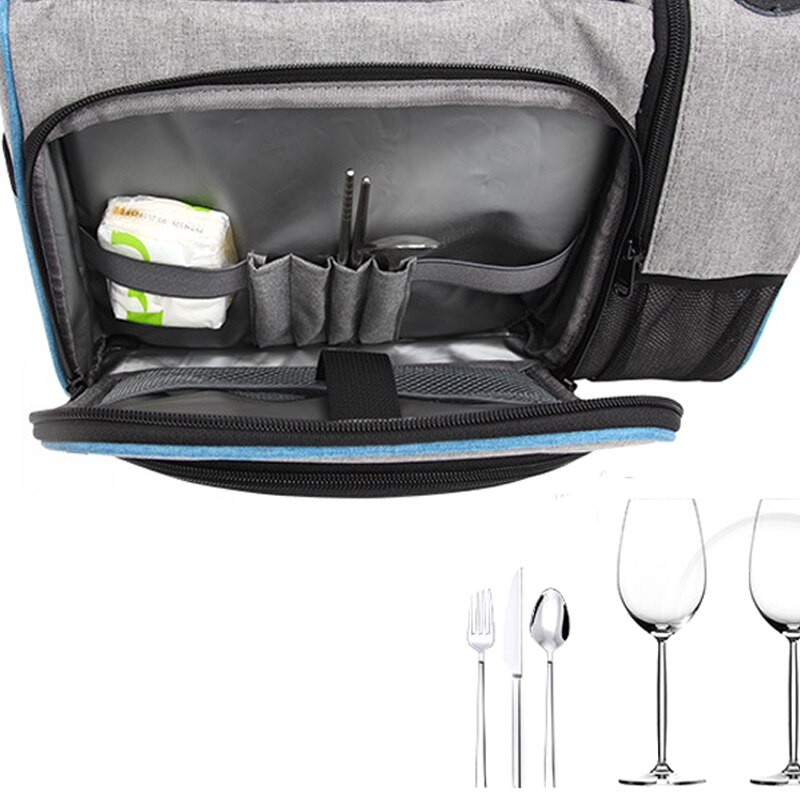 Wine cooler bag, Portable Wine Carrier Bag , Portable Bamboo Wine Snack Table