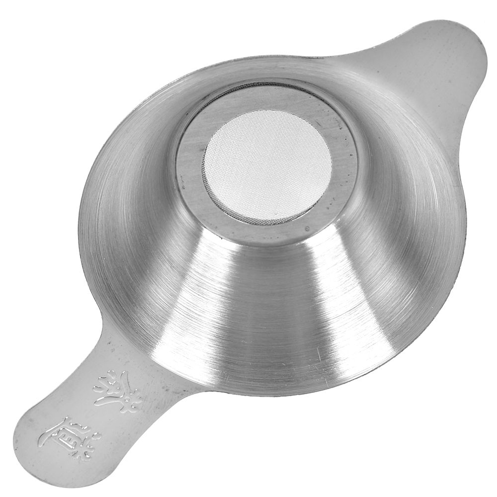 Silver Stainless Steel Tea Strainer Fine Mesh Chinese Kungfu Tea Leaf Funnel Filter For Kitchen&amp;Office