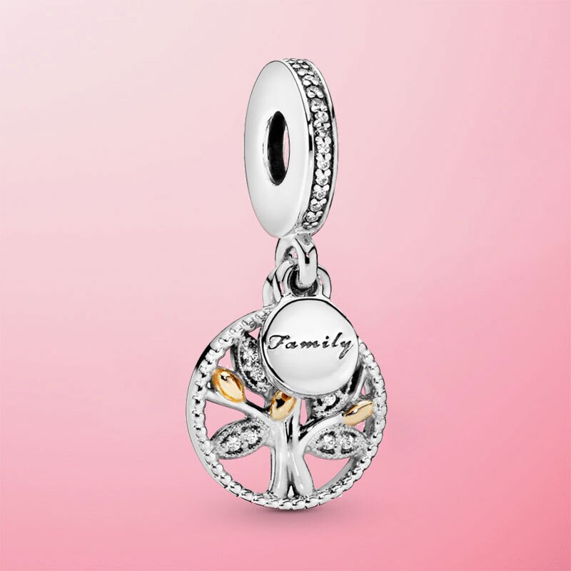 2020 NEW HOT 10 Stili 925 Sterling Silver Ciondola I Branelli di Fascino Fit Originale Pamura Del Braccialetto Del Pendente Della Collana del Regalo Dei Monili: Family Tree