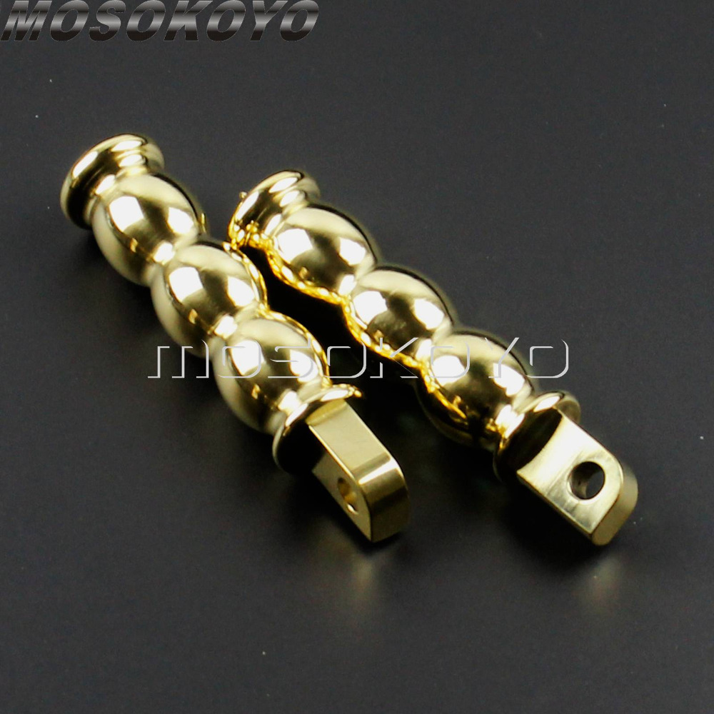 Brass Rough Craft Footpeg Male Mount Footrest for Harley Touring Sportster Dyna XL883 XL1200 XL48