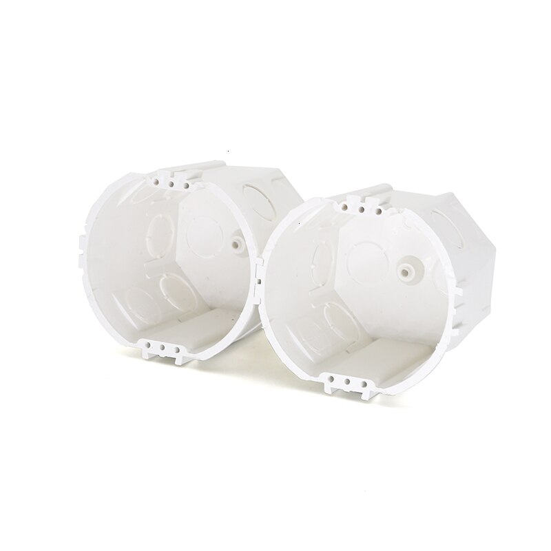 Eu Schakelaar Muurbevestiging Junction Box, Wit Plastic Materialen, Luxe Muur Box Europese Socket Voor Livolo, sesoo, Funry,Touch Schakelaar