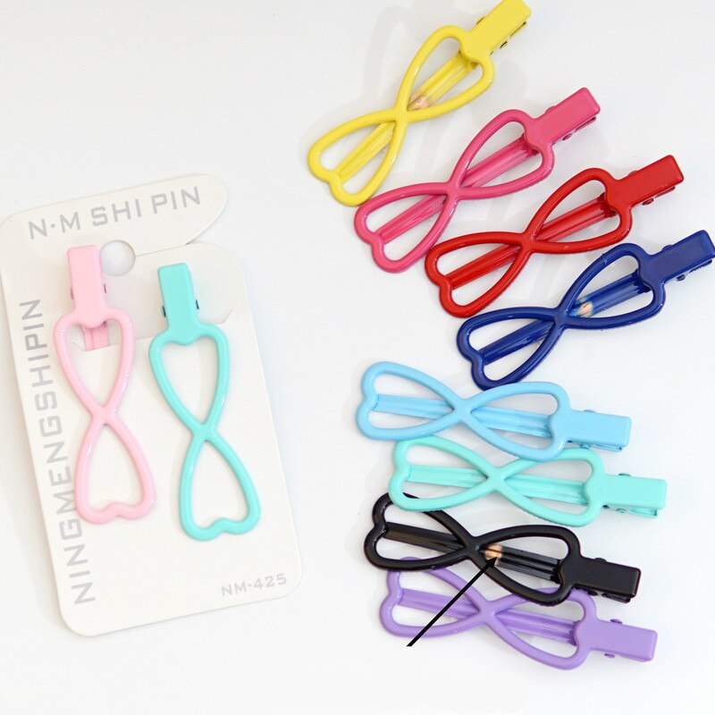 1 paar paarse haarspeldjes schattige prinsessenstijl kinderen glanzende textuur haarspeldjes baby zijclip meisjes accessoire: F 1 paar