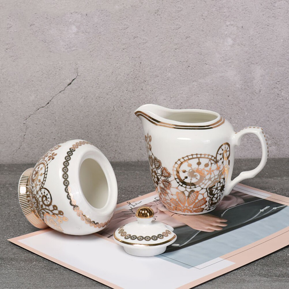 Pichet en céramique pour faire du café, tasse à fleur, pichet à café