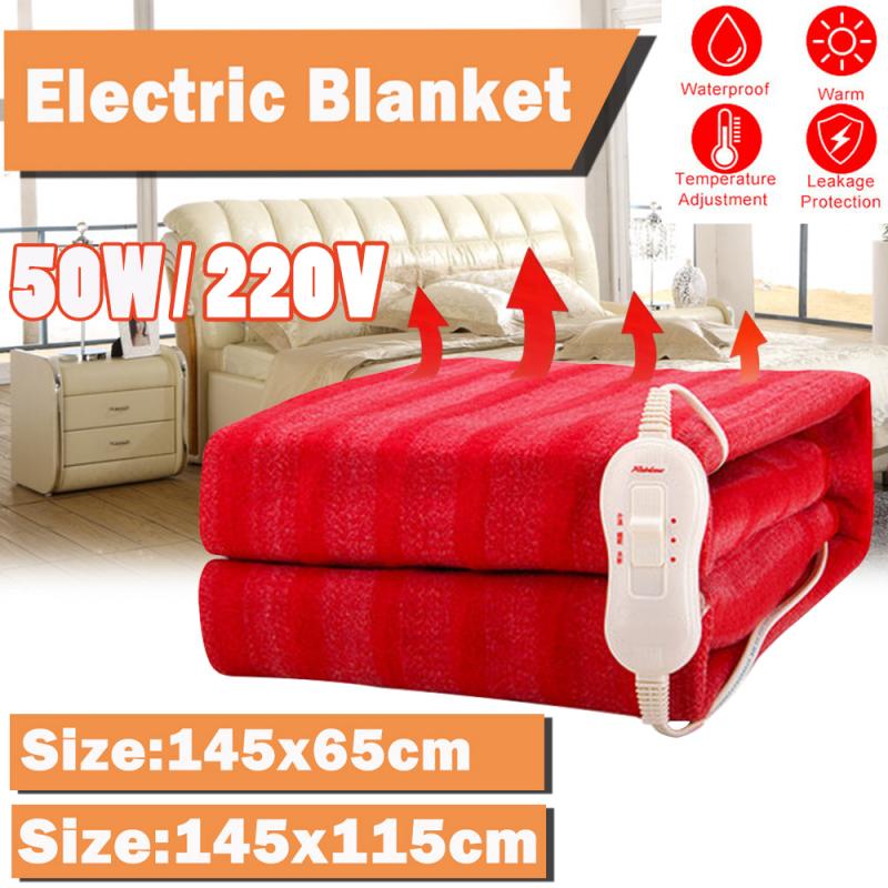 Adjustable Temperature Controller Heated Blanket Automatic Power-off Protection Blankets Waterproof Heated Blanket