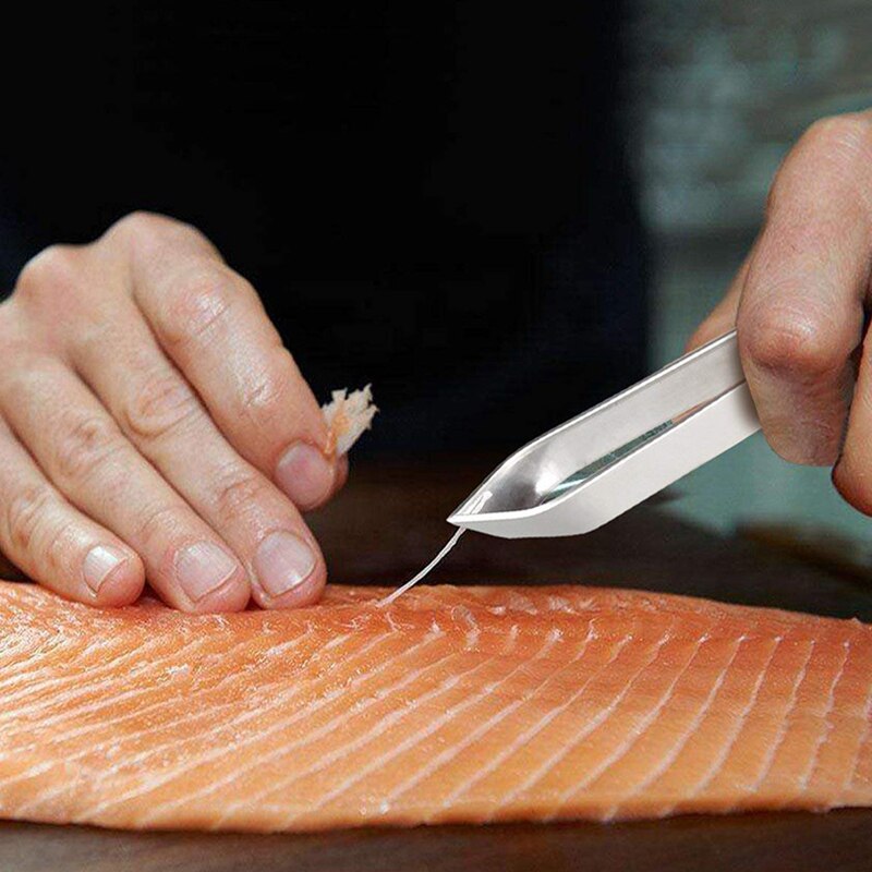 Efficient Fish Scales Scraping Stainless Scaler for Fish Cleaning Tools Fish Skin Brush Fish Tongs Tweezers Scaler Fishing Tools
