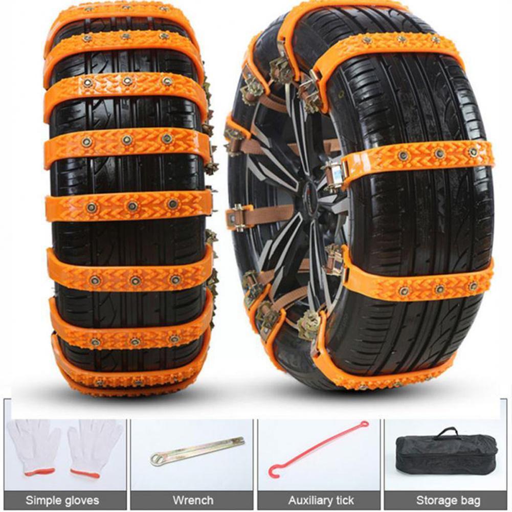 1Pcs Car Anti-skid Chain Winter Universal Auto Tire Anti-skid Chains Outdoor Emergency Chain For Van Car Off-road Vehi L6M5