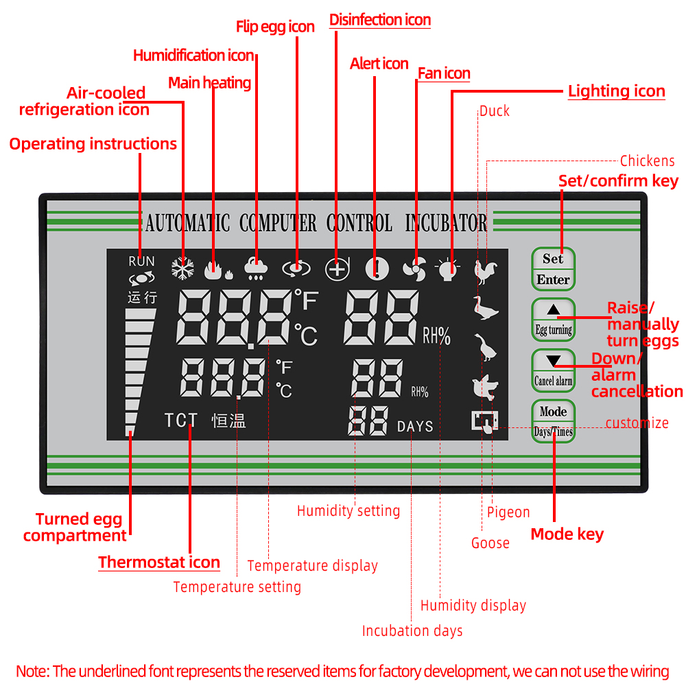 Controlador de incubadora de huevos XM-18S, control automático por ordenador, termostato de incubadora, sistema de Control multifunción completamente automático