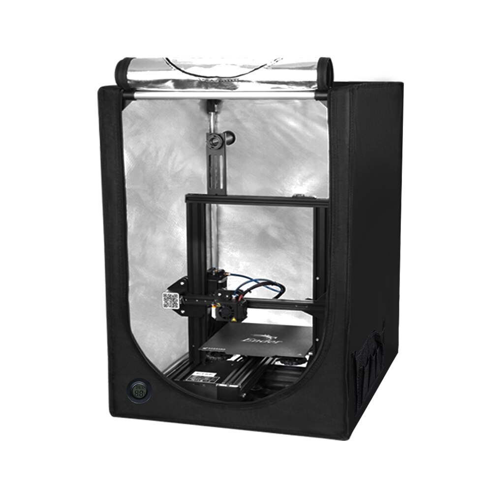 CREALITY-carcasa multifunción para impresora 3D, caja de tres tamaños a elegir, papel de aluminio con marco retardante seguro, instalación fácil y rápida