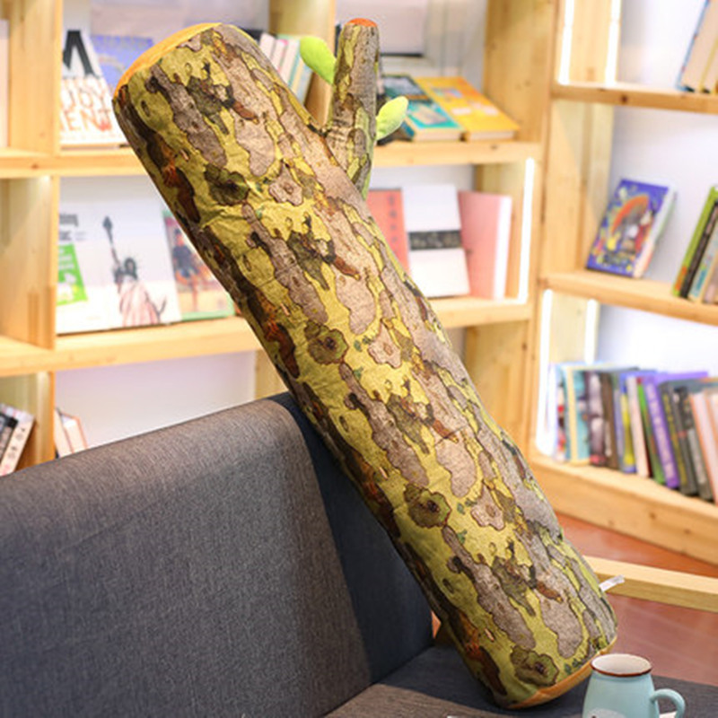 Creatieve Stump Kussen Kussen Ronde Kussen, Grote Leuke Boom Lange kussen Cilindrische Removabl & wasbare Voor Mannen Vrouwen