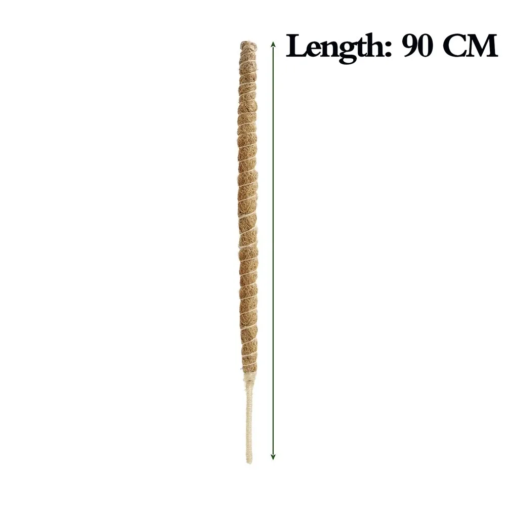 Poste de musgo para plantas trepadoras de interior, enredaderas para cultivar plantas hacia arriba, soporte para plantas con lazos de jardín, 60/70/80/90/100/110/120CM, 1 unidad: Plata