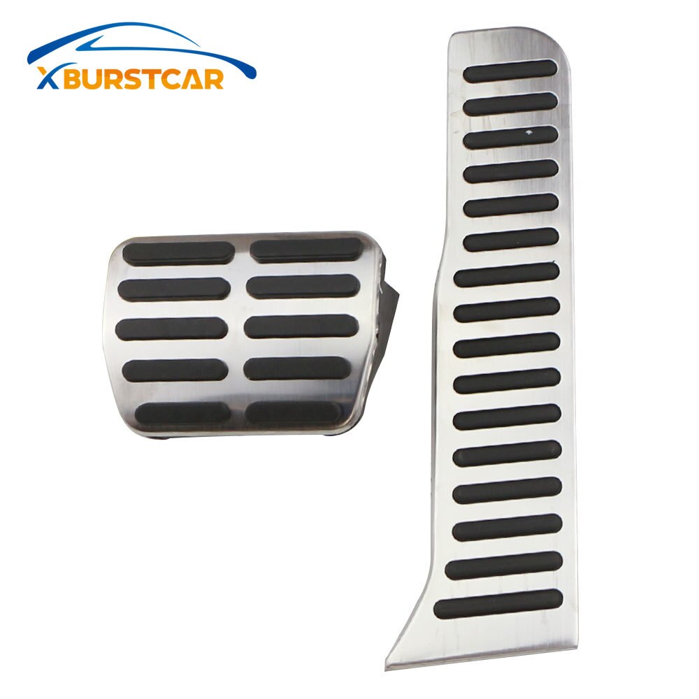 Xburstcar for Volkswagen VW CC Passat B6 B7 R36 R-line for Skoda Superb LHD Car Pedals Cover Stainless Steel AT MT Auto Pedal