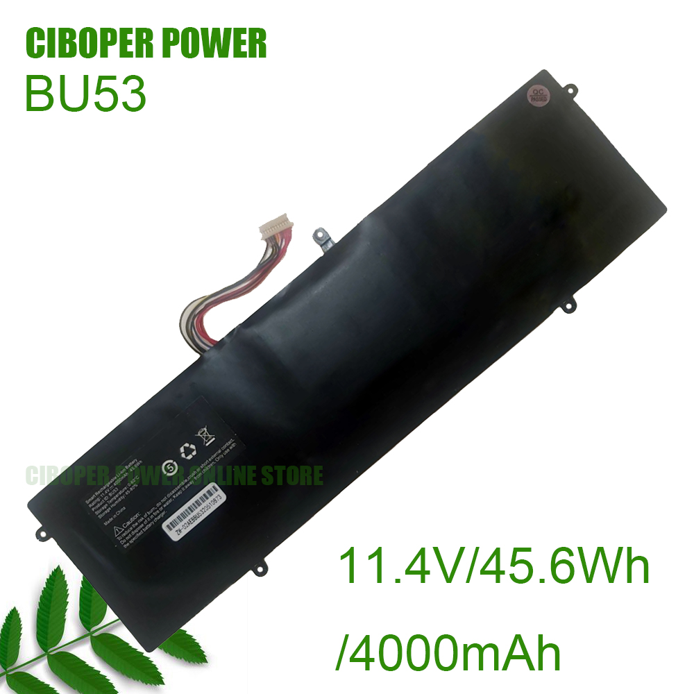 Batteria per computer portatile CP BU53 11.4V/45.6wh/4000mAh per Byone 53B BU53 Feedme F5 F6 F7 F8 F9 pro serie CT153 9 cavi/11 cavi