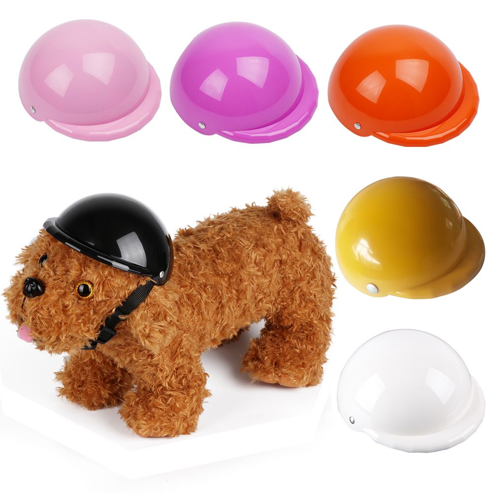 2022 Style Cute Pet Helmet Pet Protect Riding Cap Motorcycle Bike Doggie Helmet Cat Hat Pet Safety Suit Supplies