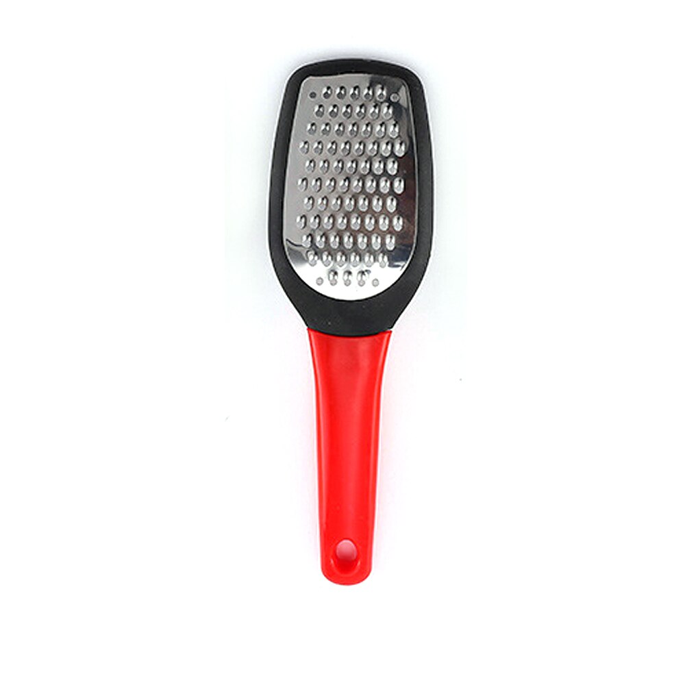 Rallador de queso Manual de acero inoxidable, multifuncional, para el hogar, mango largo, rallador de vegetales, herramientas de cocina: Red2