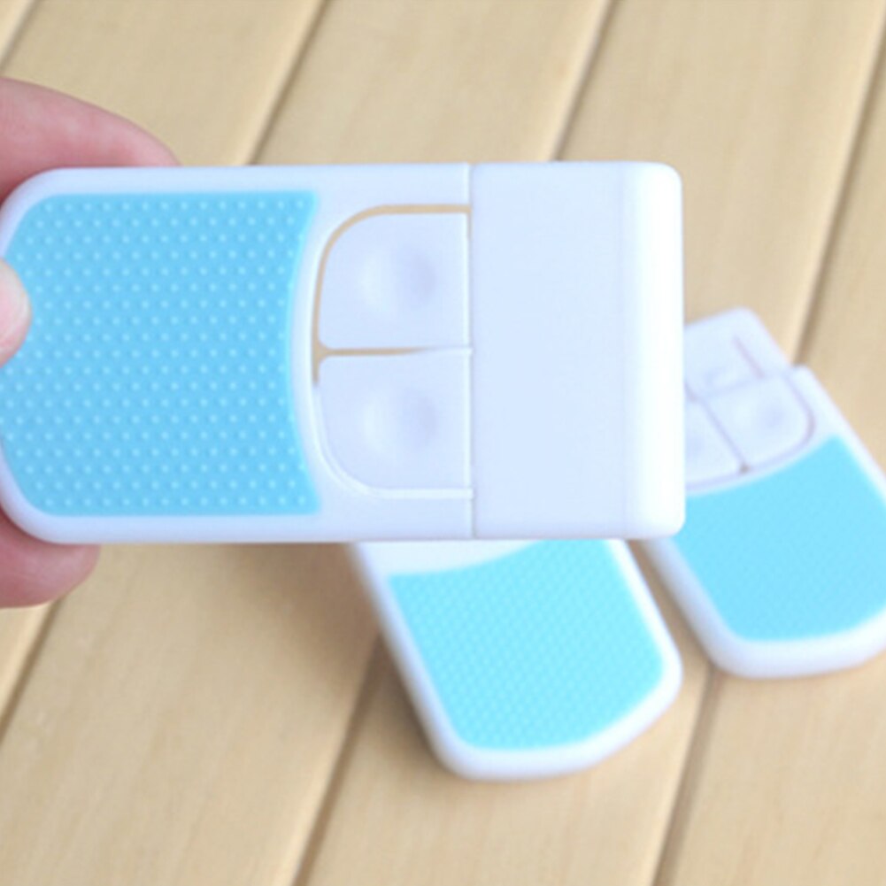 Punch Free Baby Protection Drawers Cabinets Kids Protective Cupboard Right Angle Easy Install Dual Button Safety Lock Childproof