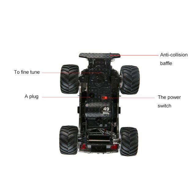 4x RC Auto Reifen 1:10 - Offroad Gummireifen Für HSP Redcat Traxxas