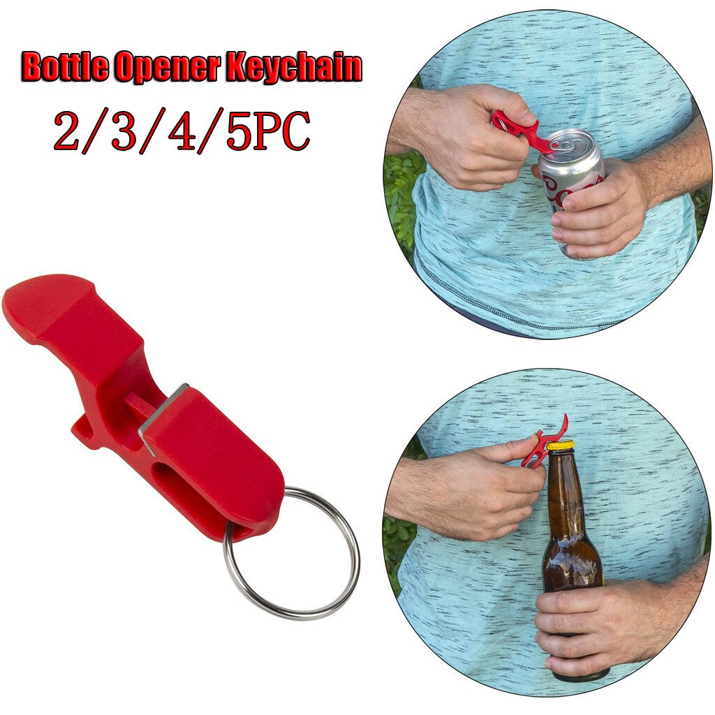 Flesopener Sleutelhanger Ketting Sleutelhanger Sleutelhanger Metalen Beer Bar Tool Claw Keuken Gadgets Cool Bier Flesopener Sleutelhanger # T2