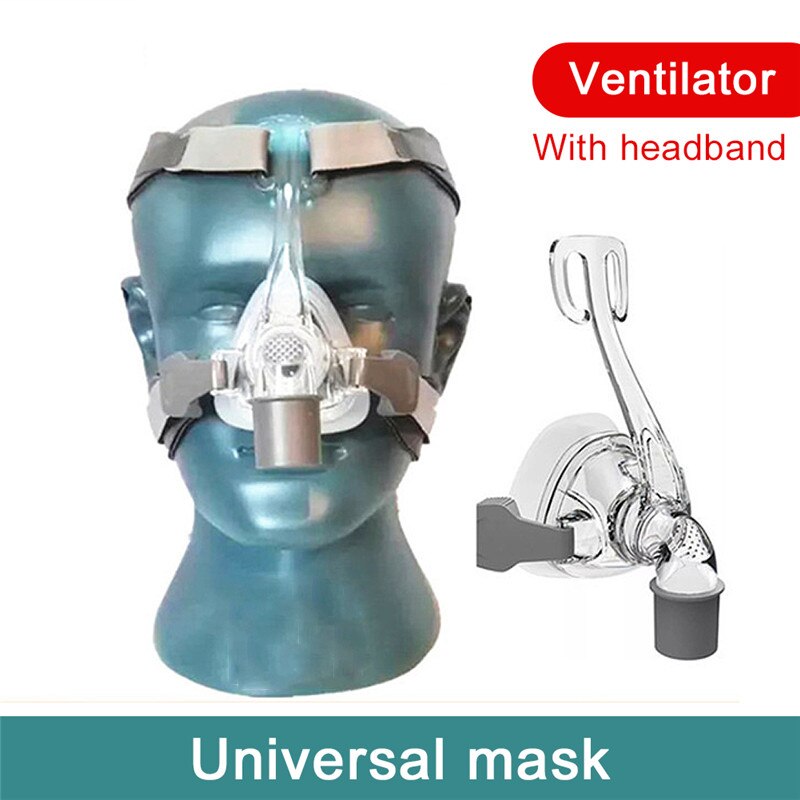 FM1 Volgelaatsmasker Cpap Auto Cpap Bipap Masker Met Gratis Hoofddeksels Wit Sml Voor Slaapapneu Osahs osas Snurken Mensen: BMC-NM4 / L