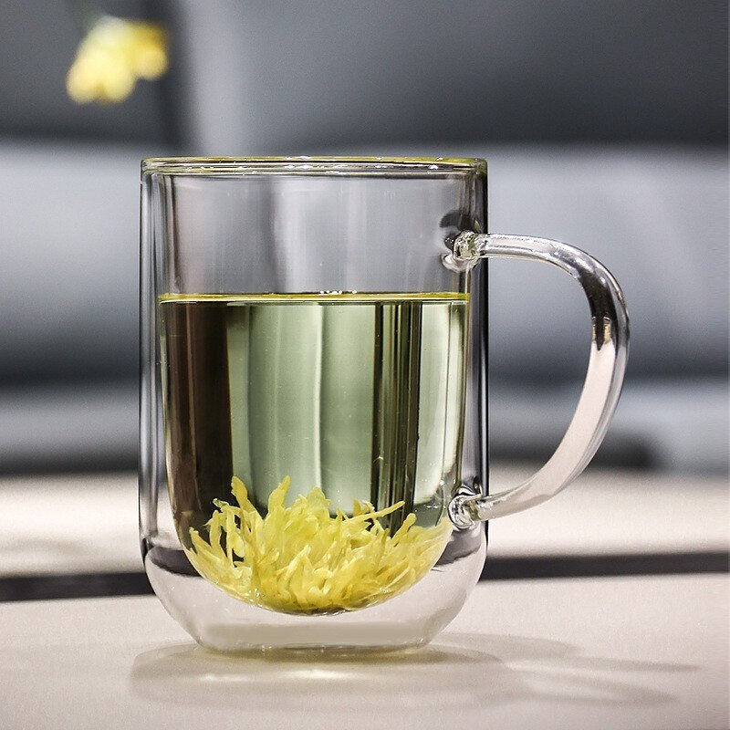 Big Beer Wine Glasses Drinking Whiskey Vodka Cup Coffee Juice Water Cups Tea Mug Double Bottom Glass Mugs For Home