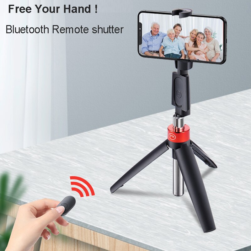 Uniwersalny zintegrowany 360 obrotowy statyw Selfie Stick dla iPhone Samsung Huawei Xiaomi Bluetooth uczenie się na pamięć migawki Monopod Y11