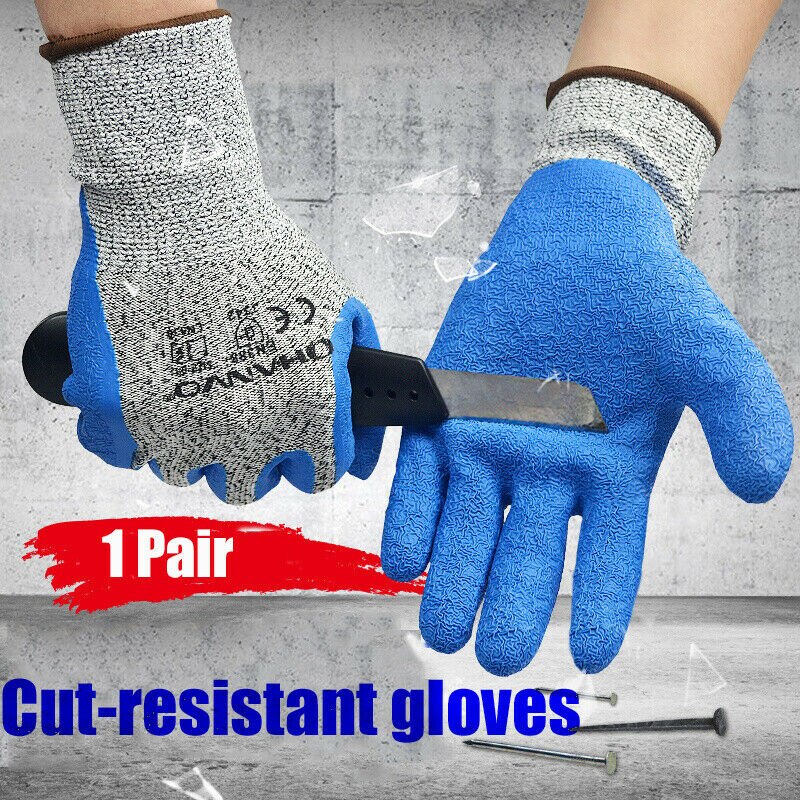 Coated Safety Work Gloves Cut Resistant 3 Level Anti-cut Gloves Safety Working