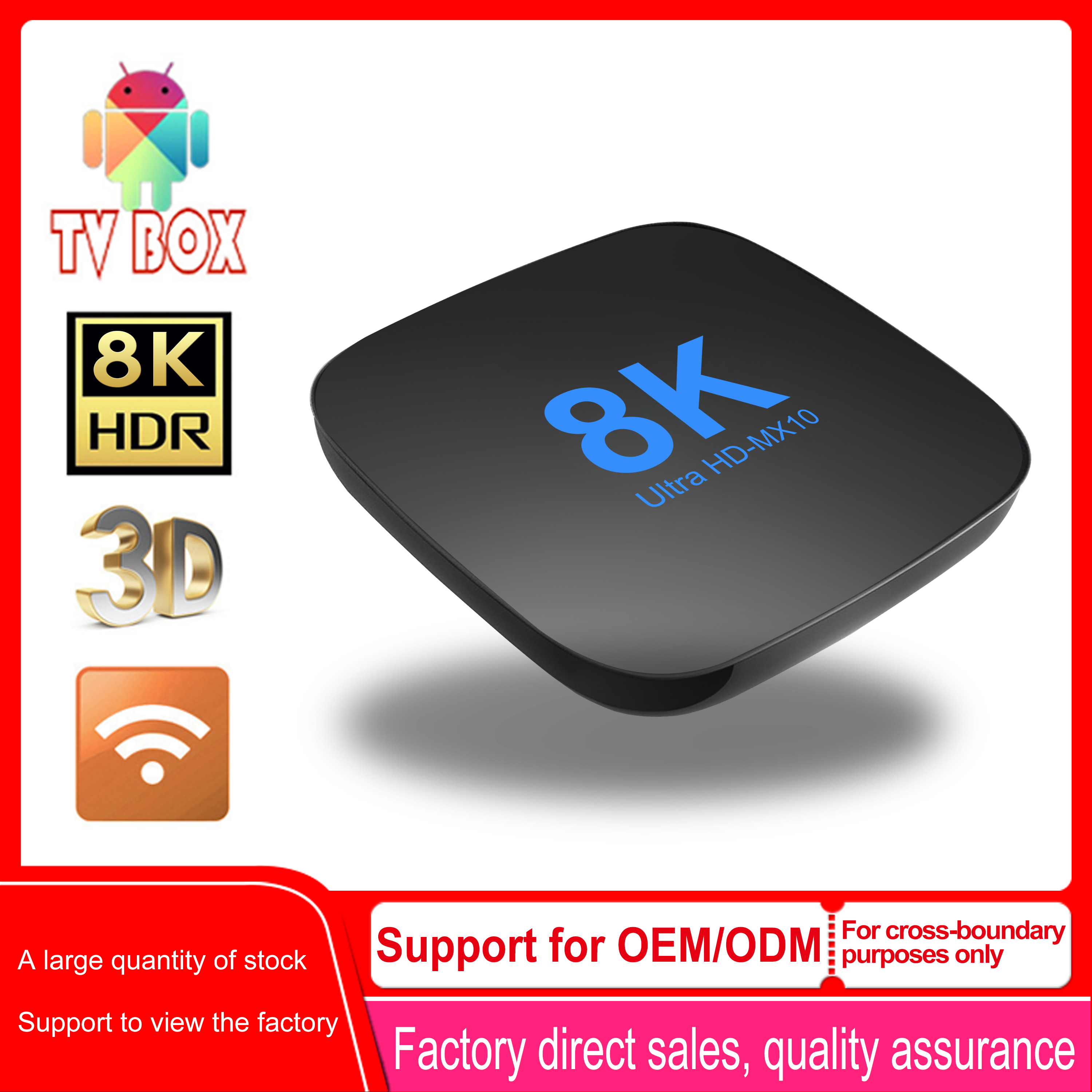 Transpeed Android 13 TV Box ATV Dual Wifi With TV Apps 8K Video BT5.0+ RK3528 4K 3D Voice Media Player Set Top Box
