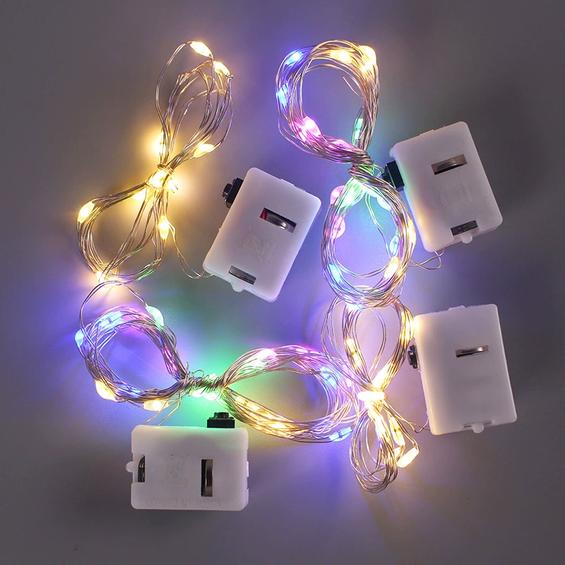 10/5 Uds guirnaldas de luces LED 3 modos alimentadas por batería guirnalda de luces para el hogar dormitorio jardín cumpleaños boda decoración de Pascua