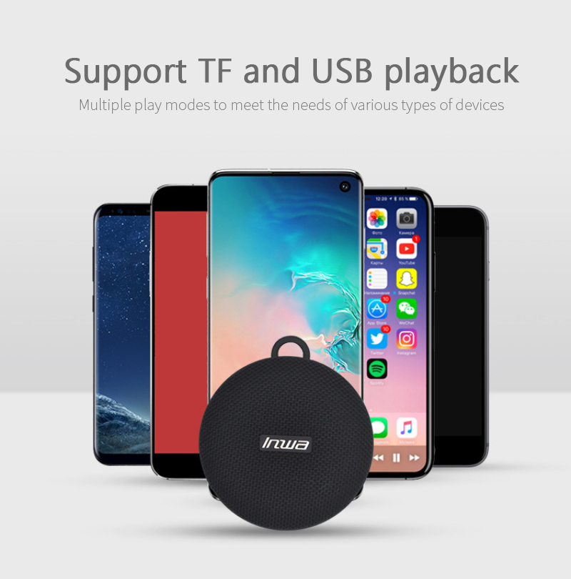 INWA MZ-360 Drahtlose Bluetooth Fahrrad Tragbare Lautsprecher TF USB IPX7 Wasserdicht Und -beweis Für Musik Ich bin Freien Klang Fahrrad montieren