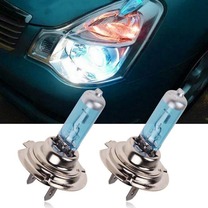 Vicky 2 stks/partij Auto Koplamp 100 W 12 V 6000 K H7 Xenon Lamp HID Super Wit Effect Look Koplamp lampen Gloeilampen