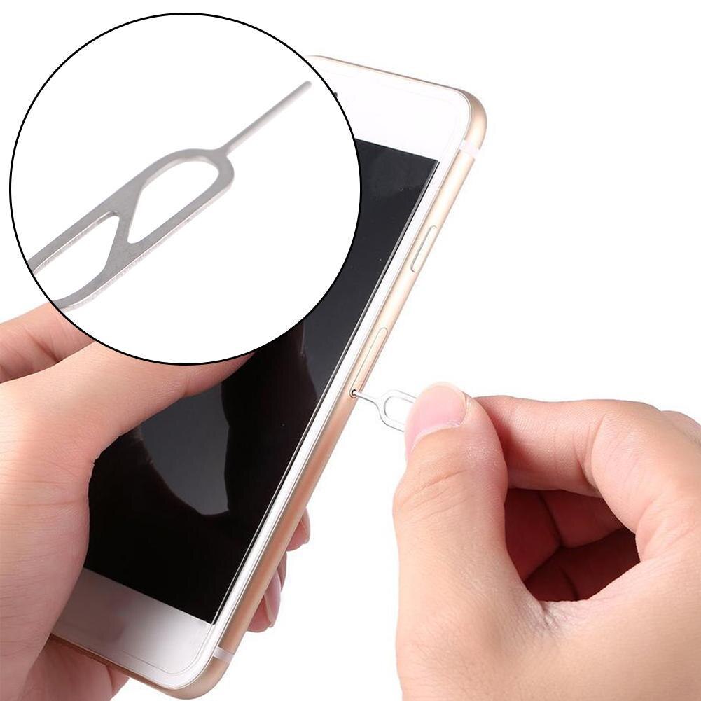 Outil de retrait de carte Sim pour Smartphone, aiguille de remplacement pour Iphone pièces de téléphone pour Xiaomi broche de carte F2T1 10 pièces