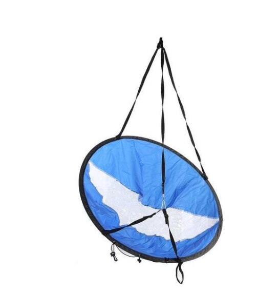 JOYLIVE Rowing Boats Sailboat Durable Portable Folding Downwind Wind Paddle Sail Surf Board Kayak Sail For Kayak Canoe Boat: Sky blue