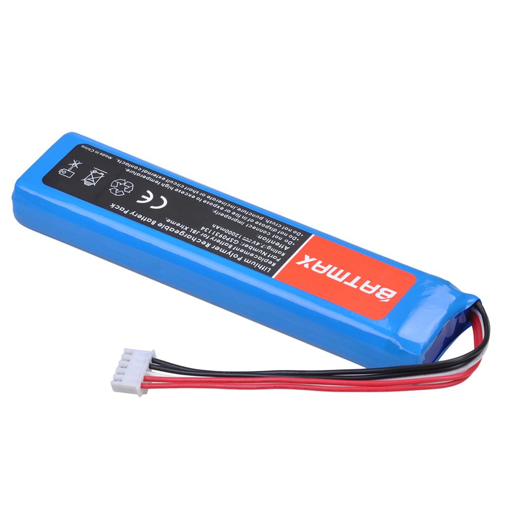 Batmax 12000 mah batteri för jbl xtreme xtreme högtalare gsp 0931134 inkluderar gratis installationsverktyg