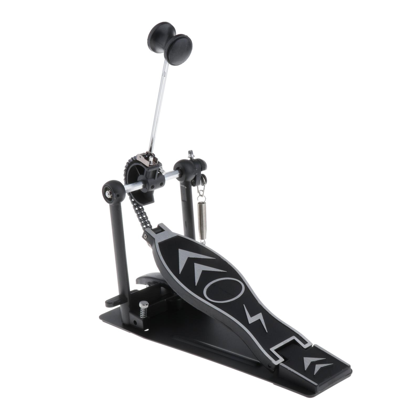 Metal Kick Single Bass Drum Pedal Dual Chain Drive Foot Pedal Percussion Kit Mute Pedals: Style 1
