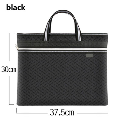 4 Color Commercial Business Document Bag A4 Tote file folder Filing Bag Meeting Bag Side Zipper Pocket office bags for documents: 9