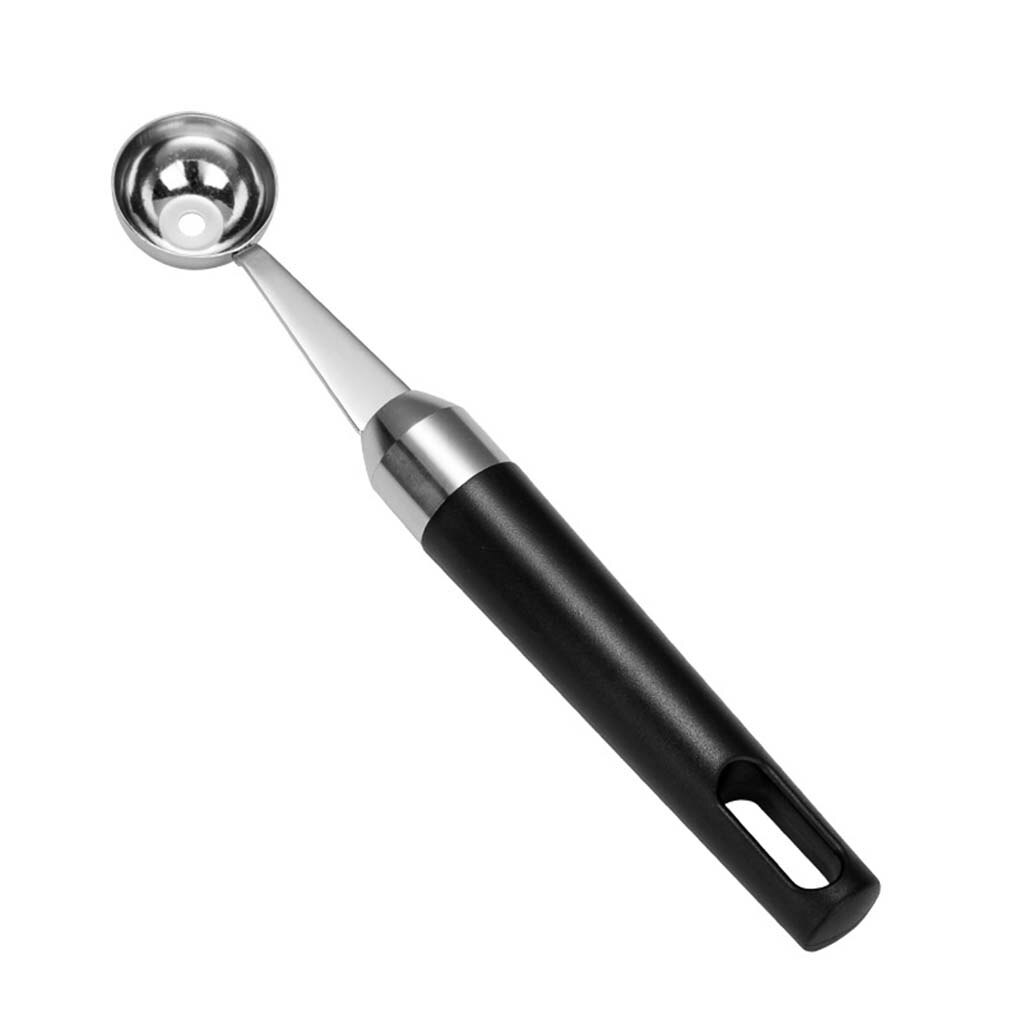 Portable Fruit Ice Cream Ball Spoon Stainless Steel Watermelon Scoop Fruit Ice Cream Ball Maker: 19.6x3cm